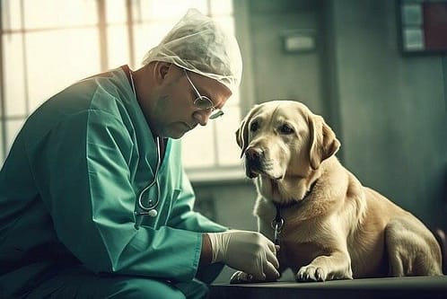 Vet, special needs pet sitting, dog, checkup